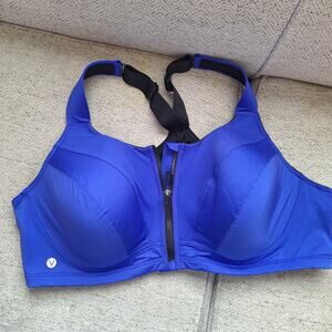 LIVI Cacique 52C athletic high impact underwire sports bra blue black